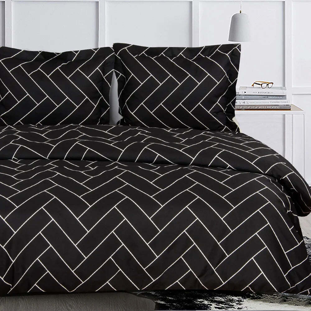 Ultra soft microfiber duvet cover set with hidden zipper and corner ties