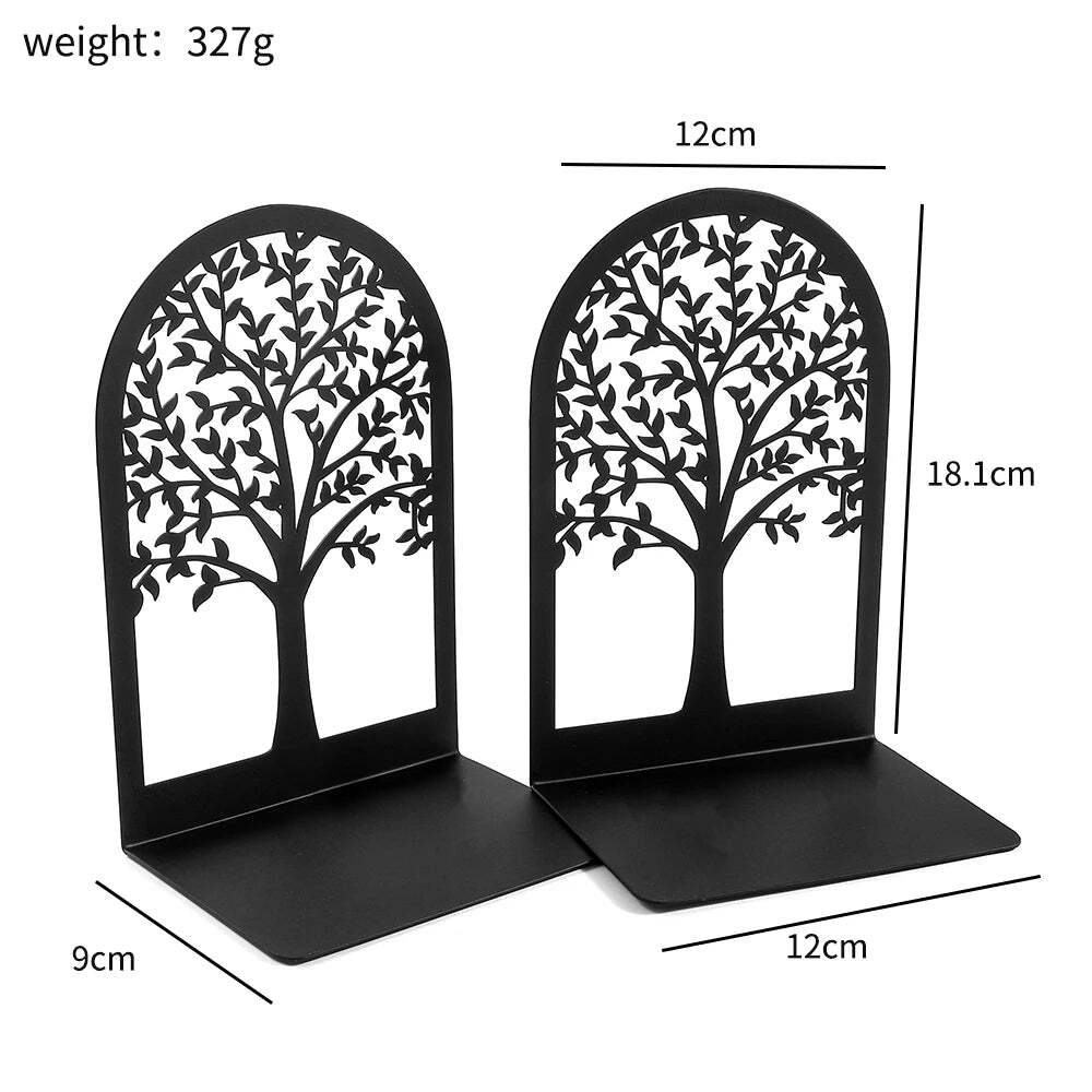 White tree of life desktop bookends for home and office decor