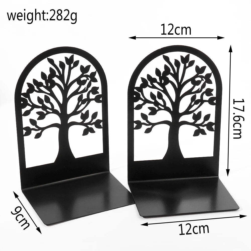 White tree of life desktop bookends for home and office decor