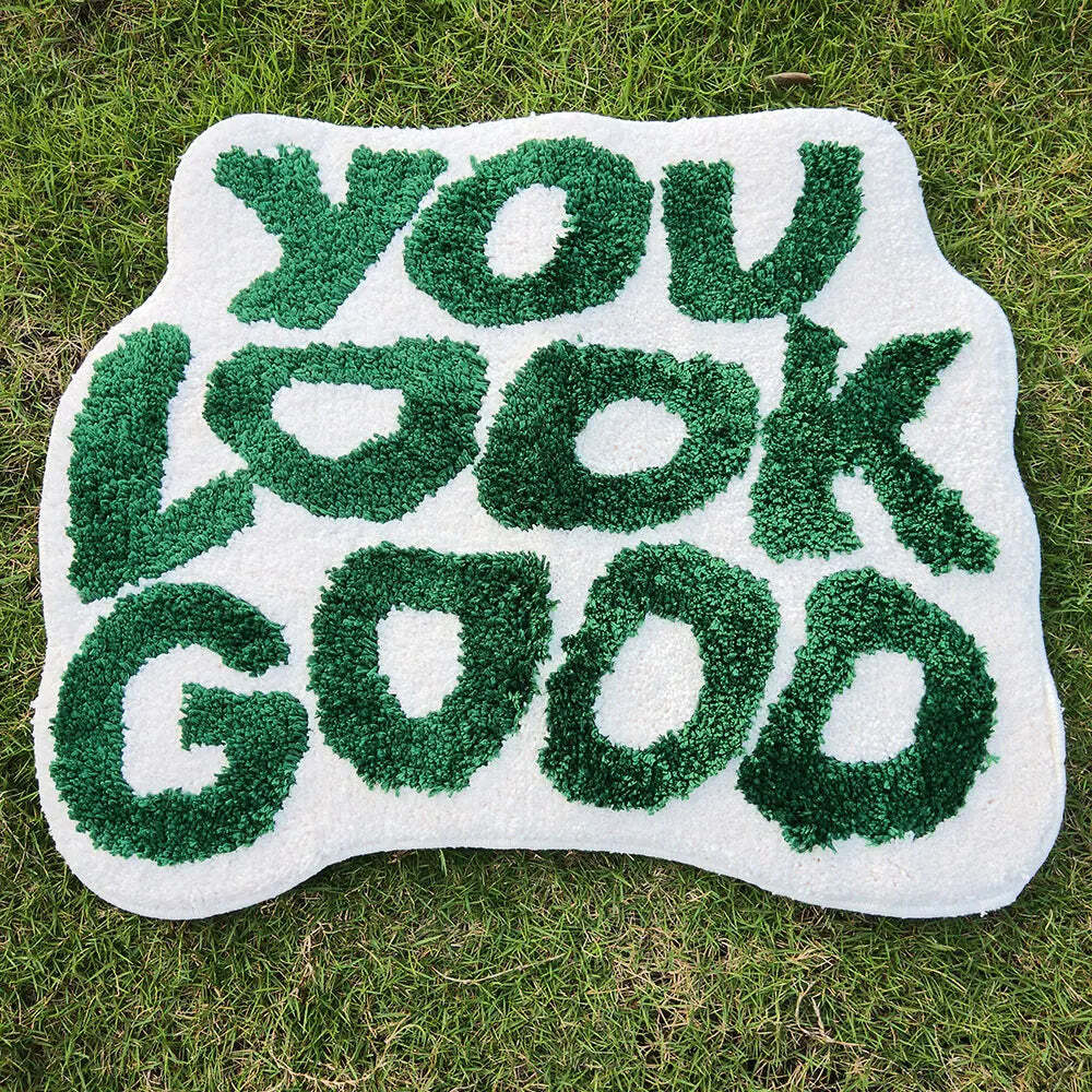 You look good custom handmade rug for a cozy and fun home