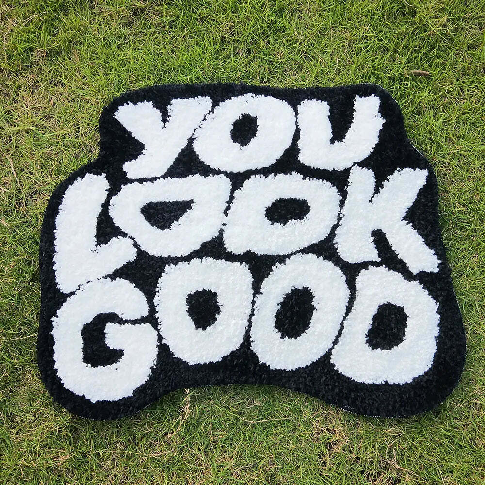 You look good custom handmade rug for a cozy and fun home