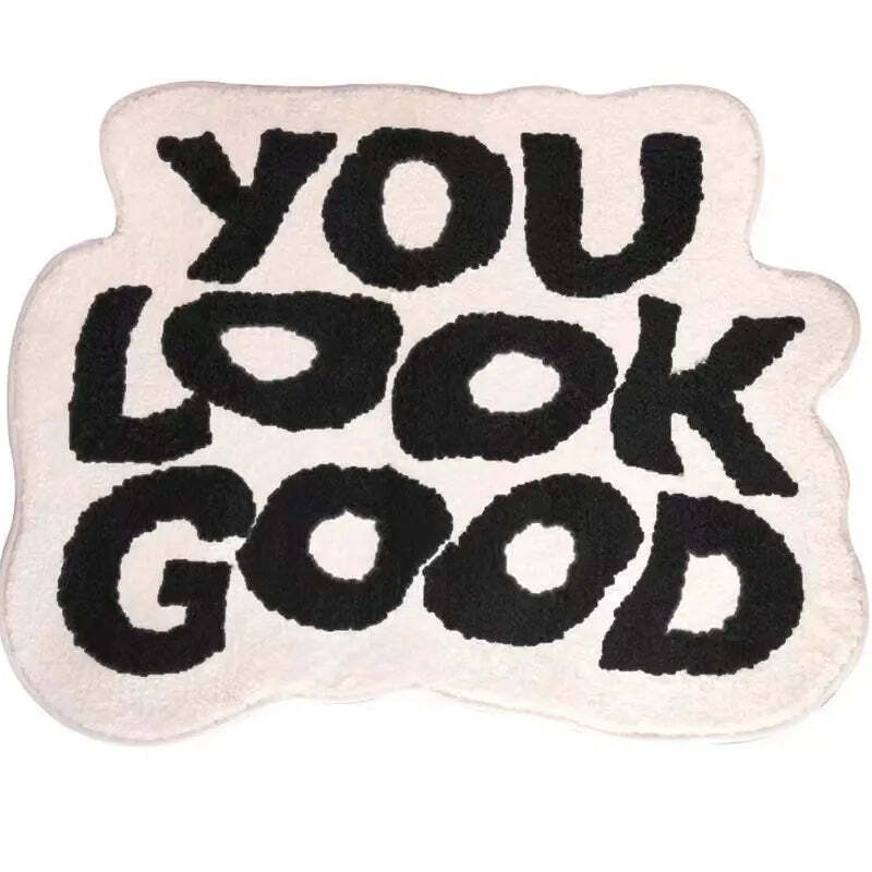 You look good custom handmade rug for a cozy and fun home