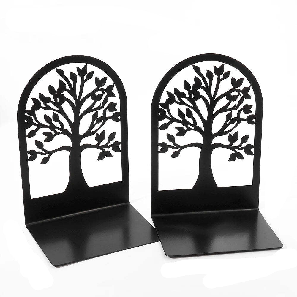 Image of White tree of life desktop bookends for home and office decor